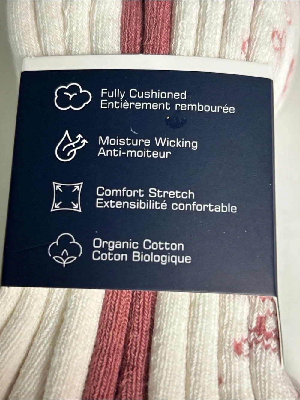 New French Connection Socks Women’s 5 Pair White & Pink Bear & Bows Quarter Sock